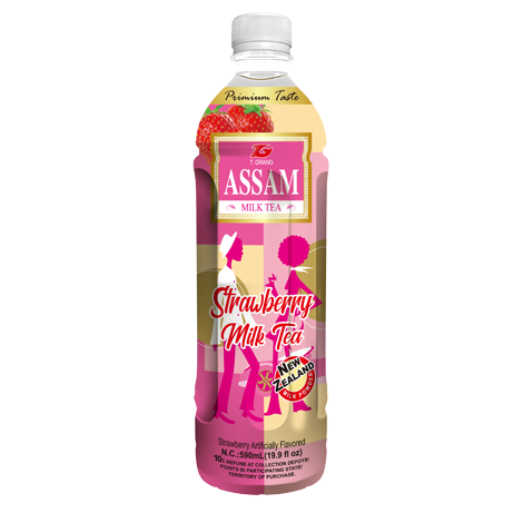 Assam Strawberry Milk Tea 590ml