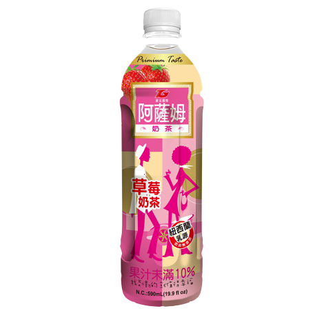 阿薩姆奶茶-草莓風味 590ml