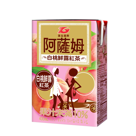 阿薩姆白桃鮮露紅茶 400ml